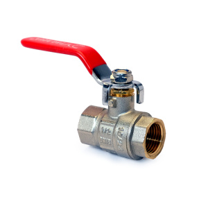 Кран шаровой латунный, ручка-рычаг, В-В