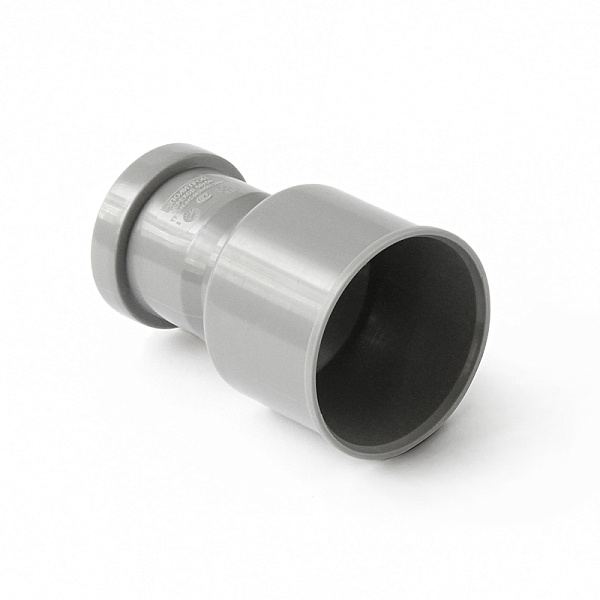 PP Переход на чугунную трубу с муфтой PRO AQUA Comfort