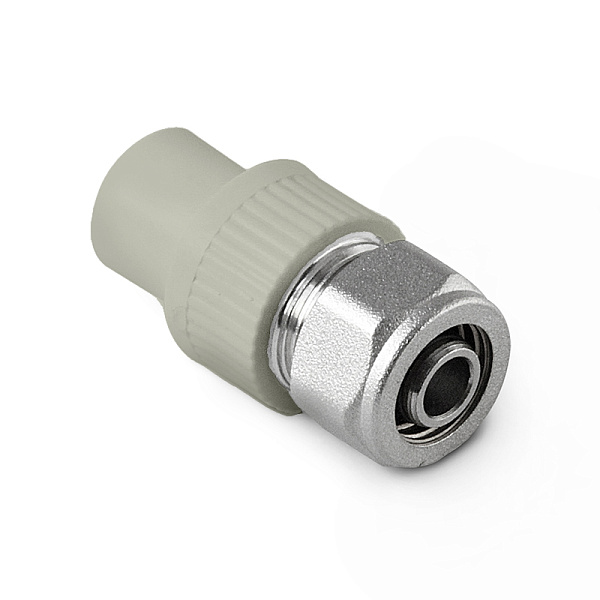 PP-R Переход на PEX или металлопластиковую трубу Белый