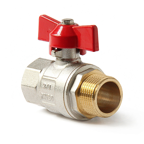 Кран шаровой полнопроходной ручка бабочка, Н/В для систем водоснабжения PRO AQUA
