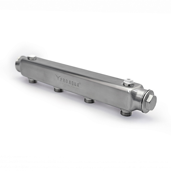 PRO AQUA Коллектор из нержавеющей стали с межосевым расстоянием 100 мм