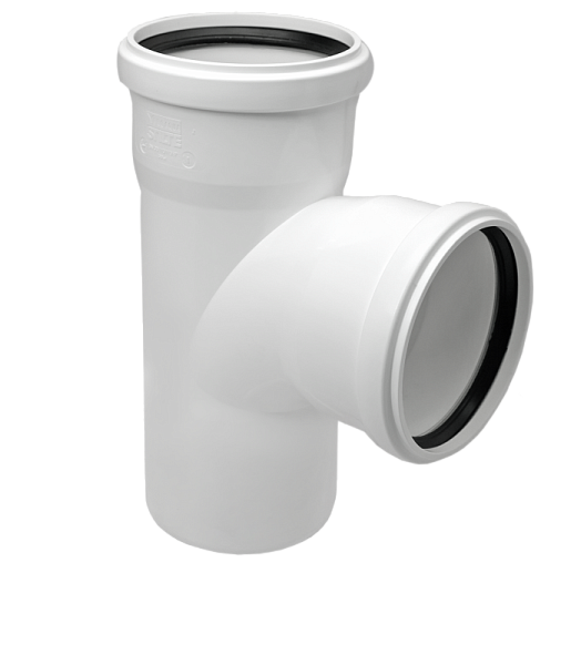 4 Тройник с плавным переходом PRO AQUA Stilte Белый