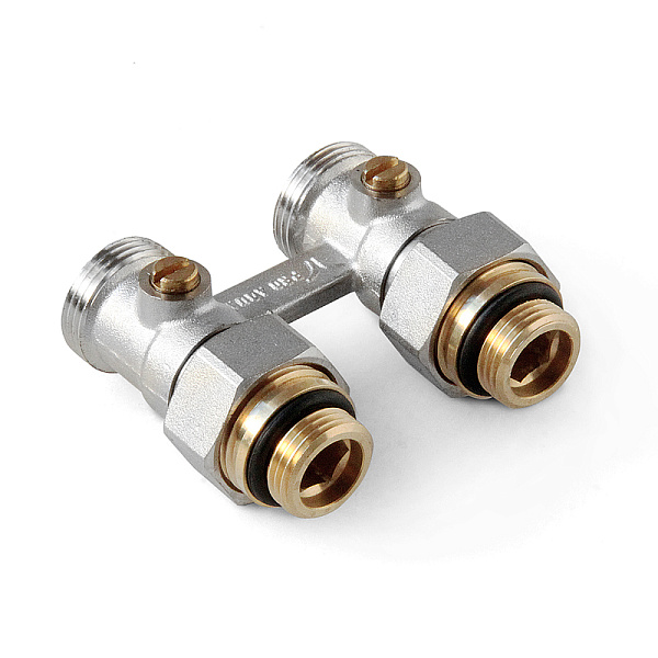 PRO AQUA Узел нижнего подключения для 2-х труб. систем (с ниппелем) прямой