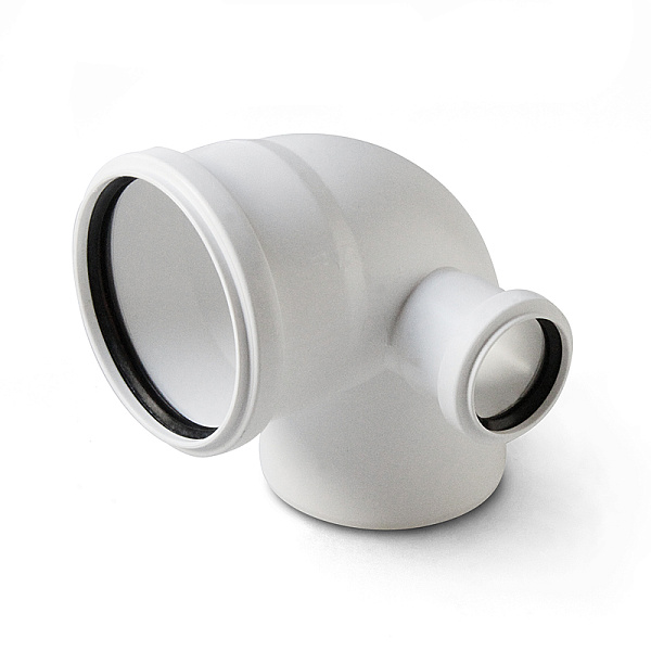 Отвод с выходом правый PRO AQUA Stilte Белый
