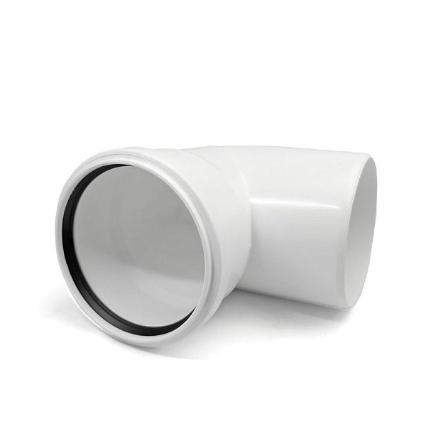 Отвод с выходом фронтальный PRO AQUA Stilte Белый