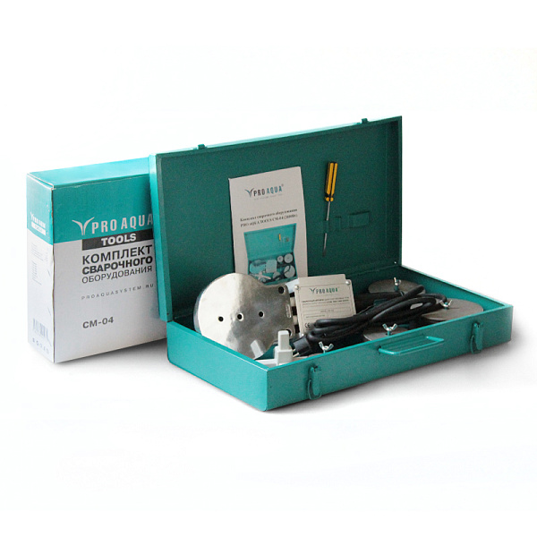 PP-R Комплект сварочного оборудования для труб большого диаметра PRO AQUA – фото, характеристики, цена PP-R Комплект сварочного оборудования для труб большого диаметра для систем водоснабжения PRO AQUA