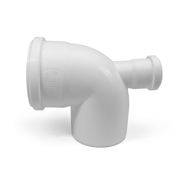 Отвод с выходом фронтальный PRO AQUA Stilte Белый