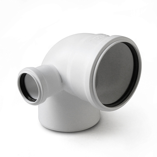 Отвод с выходом левый PRO AQUA Stilte Белый