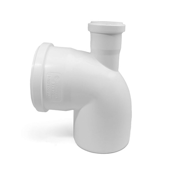Отвод с выходом прямой PRO AQUA Stilte Белый