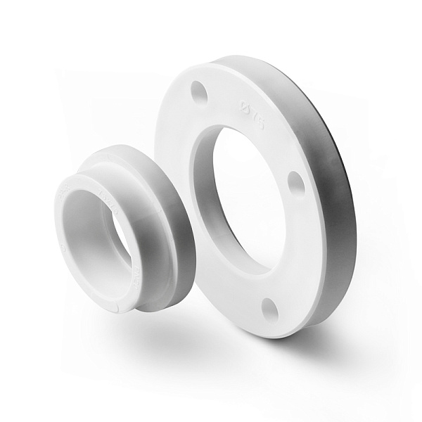 PP-R Комплект бурт и фланец PN 20 Белый