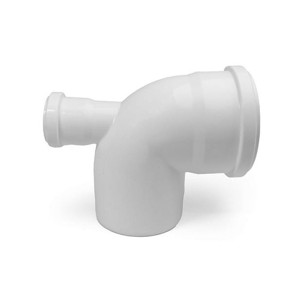 Отвод с выходом фронтальный PRO AQUA Stilte Белый